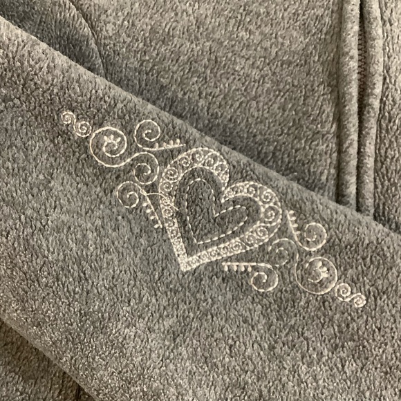 Disney zip up fleece Mickey Minnie sweater SZ M - Picture 5 of 14